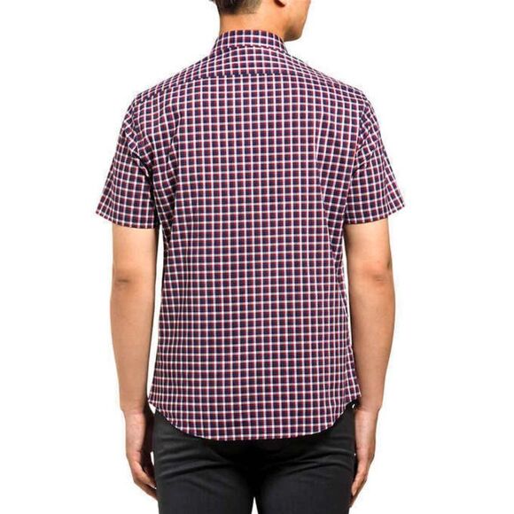 Lucky Brand Men’s Short Sleeve Red Plaid Shirt Size M (15-15 1/2) - Picture 5 of 5